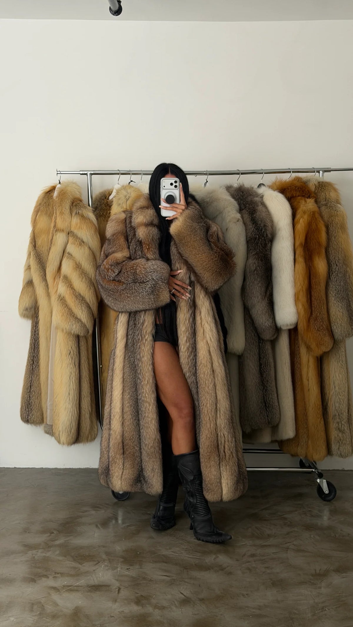 VINTAGE FOX FUR COAT