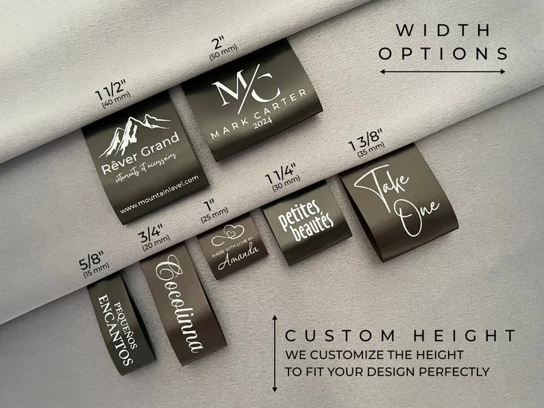 étiquette textile cousue