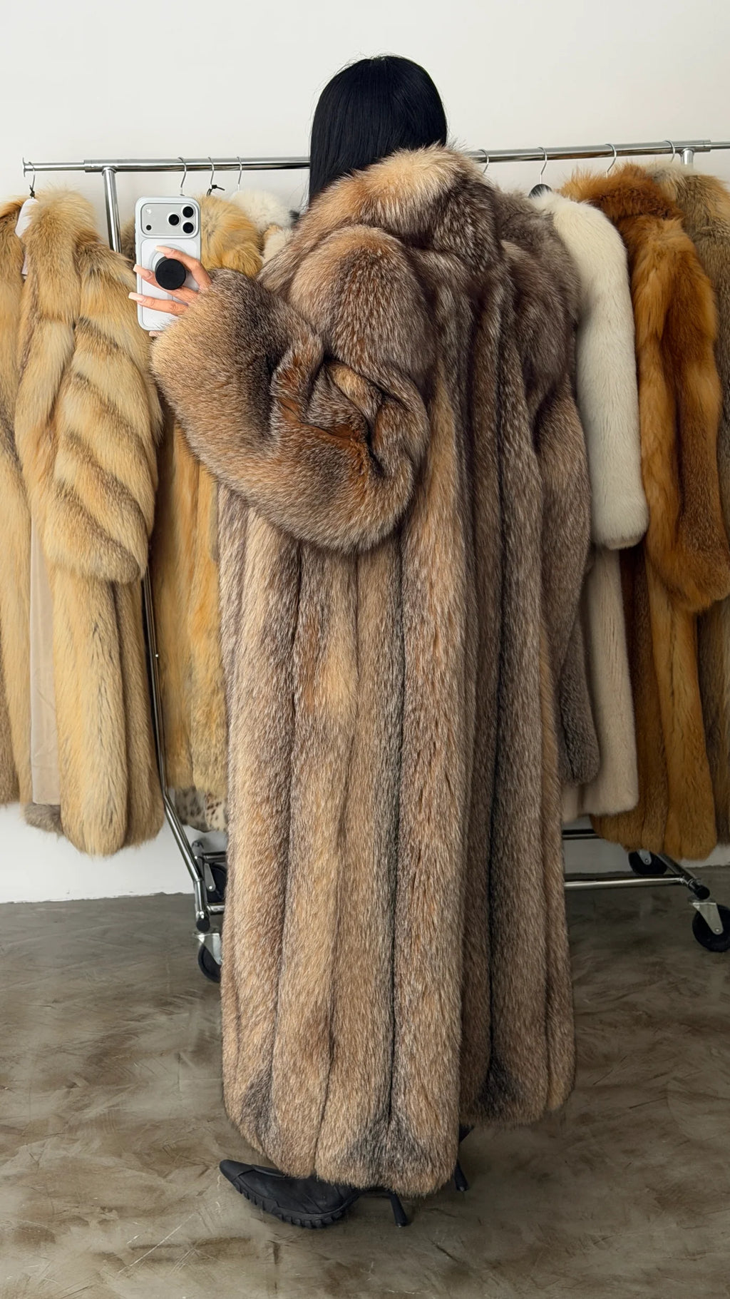 VINTAGE FOX FUR COAT