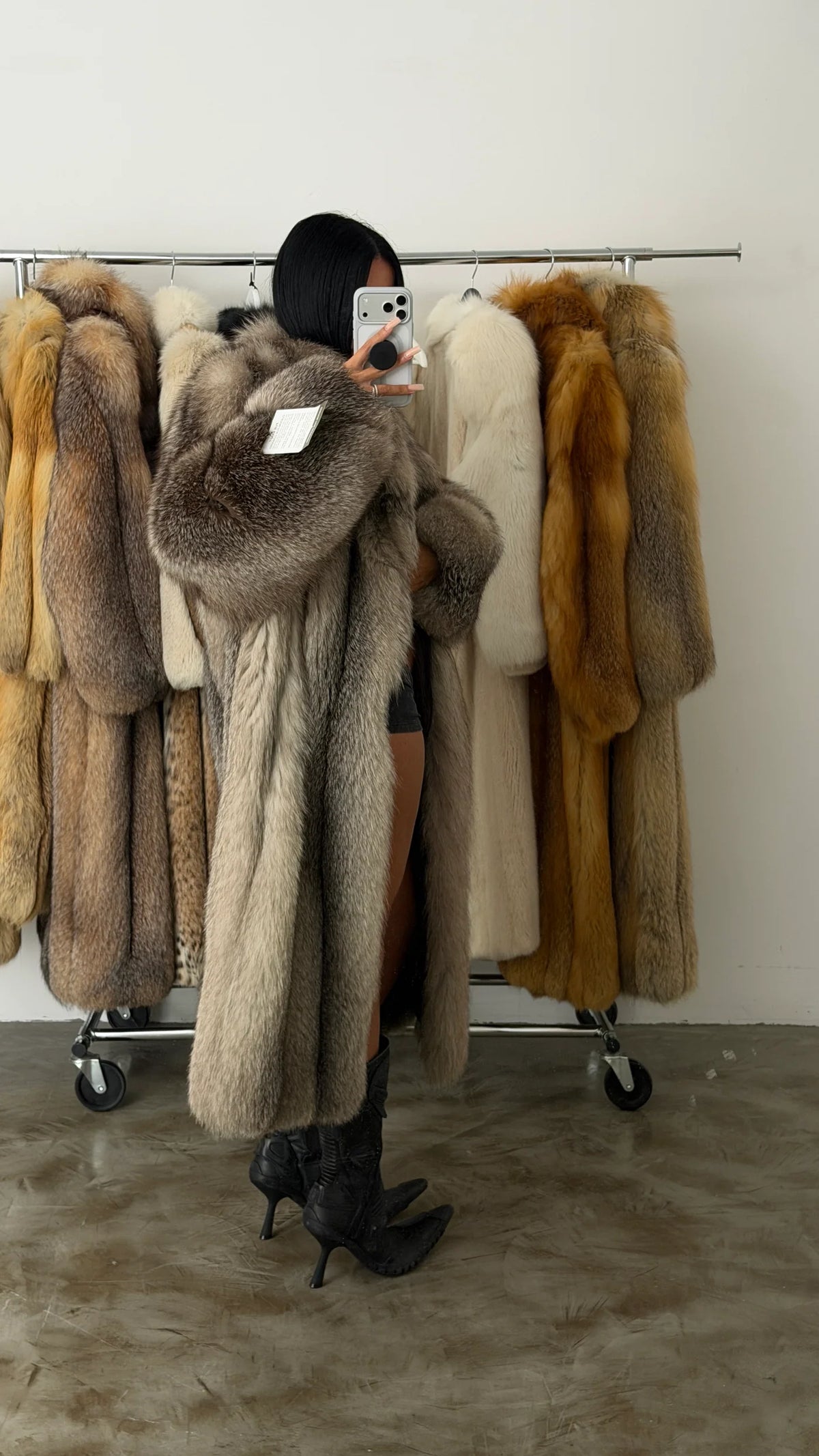 VINTAGE FOX FUR COAT