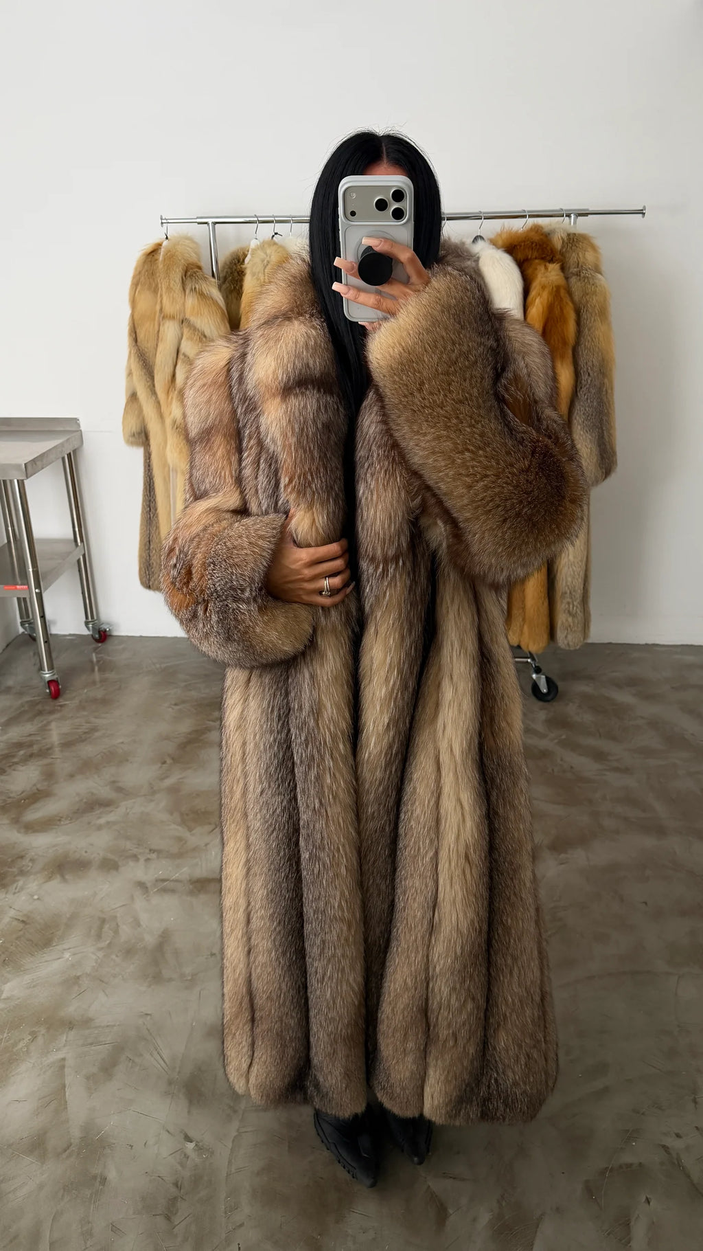VINTAGE FOX FUR COAT