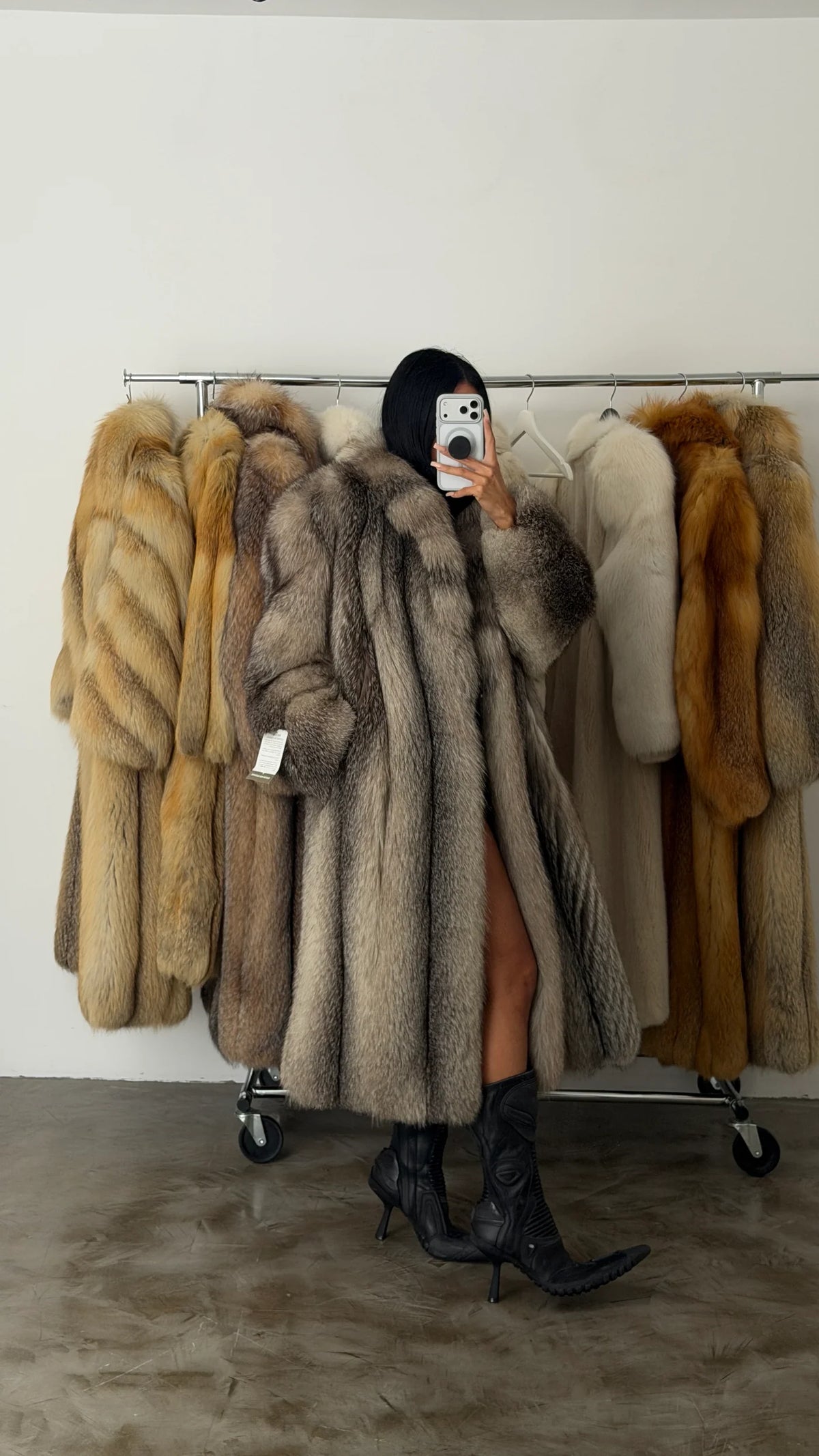 VINTAGE FOX FUR COAT
